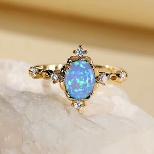 Mystic Fire Opal Ring